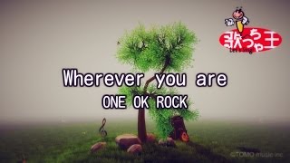 【カラオケ】Wherever you are  ONE OK ROCK [upl. by Mehalek]