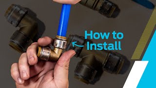 How to Install a SharkBite Max PushtoConnect Fitting [upl. by Notnerb]