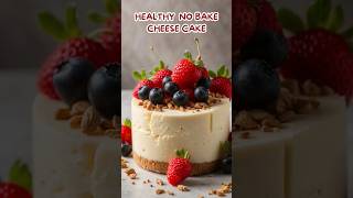 No Bake Cheesecake Recipe  Healthy Greek yogurt Cheesecake cheesecake dessert shorts [upl. by Bonacci]