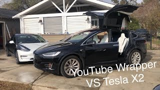 Two Teslas One WeekHow to wrap a Model X DIY [upl. by Diver]