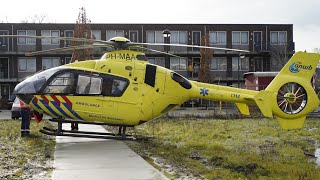 Helikopter kantelt achterover en agent zakt weg in modder bij melding in Oosterwolde [upl. by Alram]