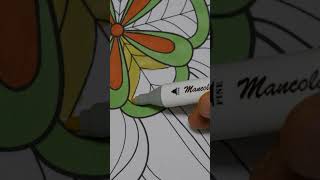 Relajante asmr coloreando mandala coloringbook satisfying closeup PART 3 [upl. by Carlynn674]