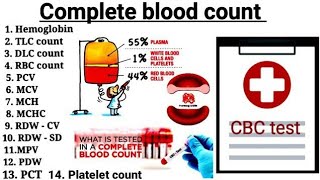 Complete Blood Count Test  Complete Hemogram CBC report [upl. by Virgy]