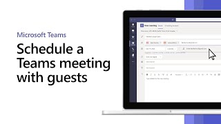 How to schedule a Microsoft Teams meeting with guests [upl. by Onej]