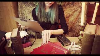 Cataloging Books ASMR Inaudible Whispering Page Turning [upl. by Assyl]