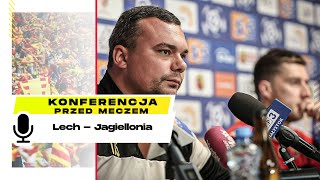 Konferencja przed meczem Lech  Jagiellonia [upl. by Lednek]