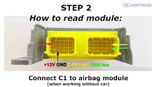 How to clear crash data from Kia airbag modules with MAC7242 processor [upl. by Nimrak]