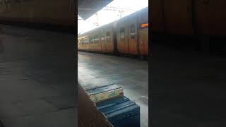 Tejas express slowly departing from tiruchirapalli junction tejas ir train indianrailways rpm [upl. by Rosy]