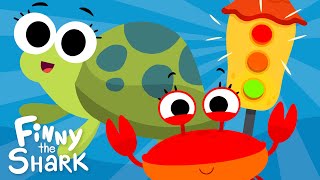 Red Light Green Light 🚦  FinnyTheShark Version  Kids Songs [upl. by Reed]