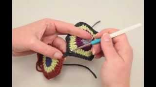 How to Join Crochet Hexagons [upl. by Sacul]