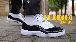 AIR JORDAN 11 GRATITUDE Review amp On Feet [upl. by Aihsema]