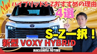 【新型VOXY】グレード比較「HYBRID SZ」一択の理由４選！トヨタ ヴォクシー ハイブリッド SZ専用オプション徹底解説「アドバンストパーク」の初体験レポート！ [upl. by Ahsykal546]