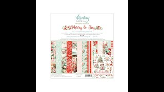 Mintay Papers  Papirpakke 30x30  Merry amp Joy  MTMAJ07 [upl. by Edualc]