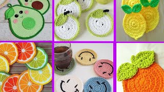 Crochet cup coaster [upl. by Ordnaxela395]