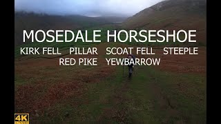 MOSEDALE HORSESHOE  KIRK FELL PILLAR SCOAT FELL STEEPLE RED PIKE YEWBARROW  THE WESTERN FELLS [upl. by Ahsiatal]