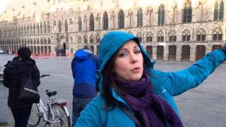 BBC Travel Show Ypres Cloth Hall cat throwing [upl. by Rebmak]