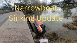 Update Narrowboat Sinking in Barrow on Soar [upl. by Enirolf]