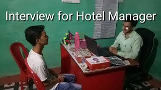 hotel manager interview [upl. by Llered]