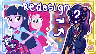 MLP Equestria Girls REDESIGNS ☆ speedpaint  commentary [upl. by Baudin]