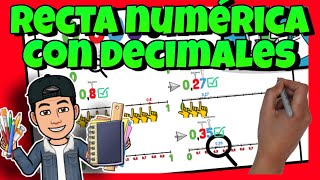 📏 La RECTA NUMÉRICA con DECIMALES [upl. by Conti]