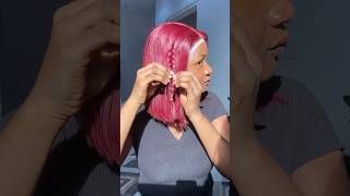 Beautiful red wig with braids wiginstall wiginfluencer benedictaenninful redwig braidedwig [upl. by Alta257]