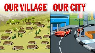 Class 3  Our village our city  EVS  English Medium  Maharashtra State Board  Home Revise [upl. by Bell339]