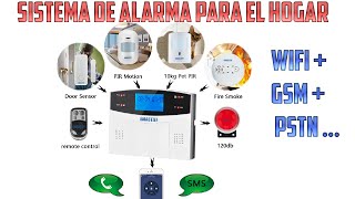 Sistema de alarma para el hogar WiFi GSM PSTN [upl. by Jandy]