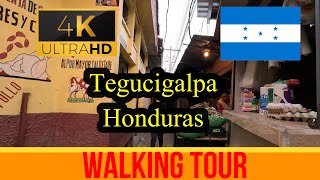 🇭🇳【4K 60fps】Tegucigalpa  Walking Tour  Honduras [upl. by Sontag]