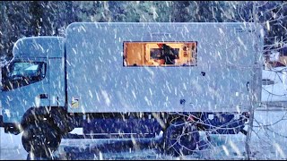 Winter Snow Camping amp Cooking in Switzerland on my 4 X 4 Expedition Vehicle [upl. by Ihcalam937]