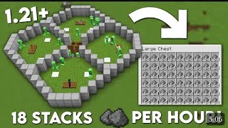 Minecraft Easiest creeper farm 121 tutorial javabedrock [upl. by Bobinette]