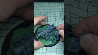 Ironweld Great Cannon Building a custom base with green stuff amp Assembling the Artillery Crew aos [upl. by Yretsym]