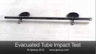 Apricus Solar Evacuated Tube Impact Test [upl. by Atnohs]