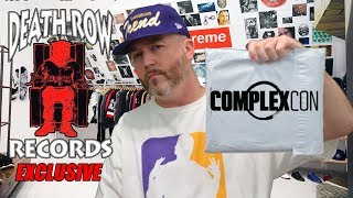 DEATH ROW RECORDS x COMPLEXCON EXCLUSIVES  UNBOXING amp REVIEW  2PAC SNOOP DOGGamp DR DRE [upl. by Aramois]