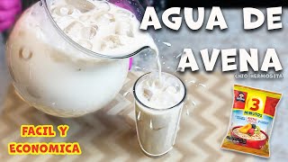 AGUA DE AVENA CREMOSITA RICA Y ECONOMICA 😋 [upl. by Annice76]