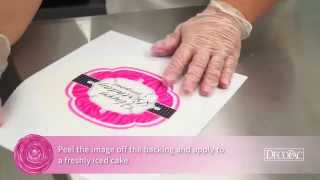 DecoTips How to Apply a PhotoCake® Image [upl. by Dviad414]