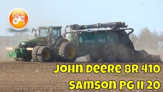 Slurry 2024  John Deere 8R 410 amp Samson PG II 20 slurry tank [upl. by Faria969]