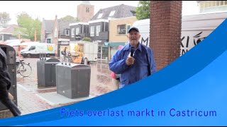 Overlast van fietsers op markt Castricum [upl. by Enoj]