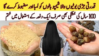 3 Natural Ingredients Homemade Shampoo For Long Hair  Shiny Hair  Hair Fall Treatment [upl. by Ahsaret919]