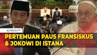 FULL Pertemuan Bersejarah Paus Fransiskus dan Presiden Jokowi di Istana Merdeka [upl. by Layap]