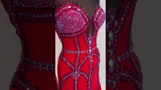 Vilhemina Lavrov UK Open Red Ballroom Dress BDD547PP [upl. by Prospero229]