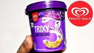 Kwality Walls Trixy Cheesecake 70g110ml IngredientsRecipe Taste Price  Creamy Cheesecake Flav [upl. by Maggie]