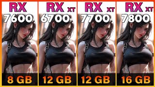 RX 7600 vs RX 6700 XT vs RX 7700 XT vs RX 7800 XT Tested in 10 Games  1080p vs 1440p [upl. by Ganny]