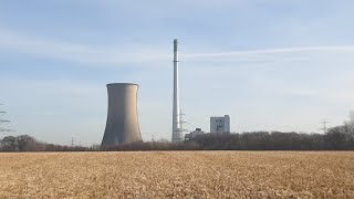 Sprengung Kohlekraftwerk inkl Kühlturm Knepper CastropRauxel HDLIVESTREAM vom 170219 [upl. by Arahsat]