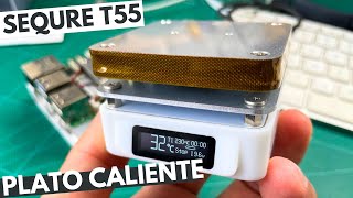 Como Desoldar Componentes SMD Fácil Usando Plato Caliente SEQURE T55 [upl. by Amity]