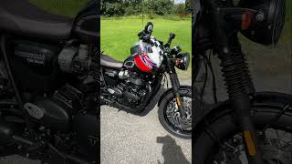 2022 Triumph Bonneville T120 Black  how does she look 👀 triumph fun bonnevillet120 bonneville [upl. by Gorga306]