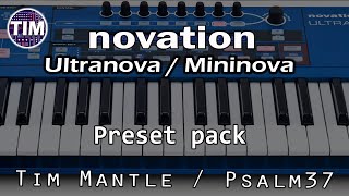 ALL NEW  Novation Ultranova or Mininova Sounds  Patches  Presets [upl. by Eaver]