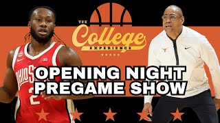 College Basketball Picks Pregame Show OPENING NIGHT Monday November 4th  The College Experience [upl. by Natica656]