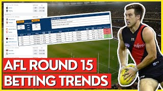 AFL Betting Trends For ALL Matches  AFL Round 15 Tips Trends amp Predictions  2024 AFL Season [upl. by Akaenahs793]