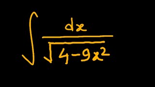 Solving the Integral ∫ dx  √4  9x²  StepbyStep Guide [upl. by Ysdnyl]