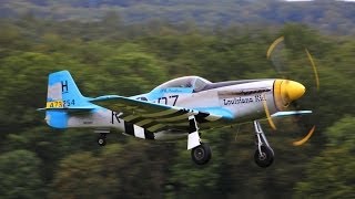 North American P51D Mustang quotLouisiana Kidquot  Hahnweide 2013  Takeoff amp Flyby [upl. by Pollerd320]